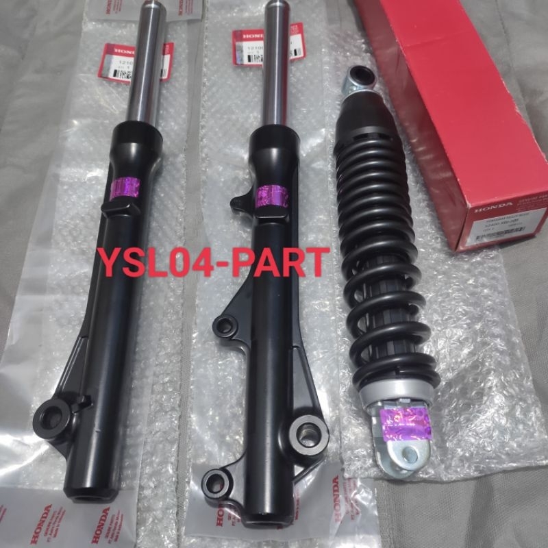 SHOCKBREAKER BELAKANG KOJ PLUS AS SHOCK DEPAN PLUS TABUNG HONDA GENIO ORI