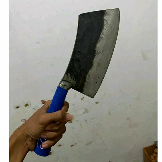 Pisau Cacah baja per Full besi - Pisau Daging ayam - Pisau Tang gagang lapis