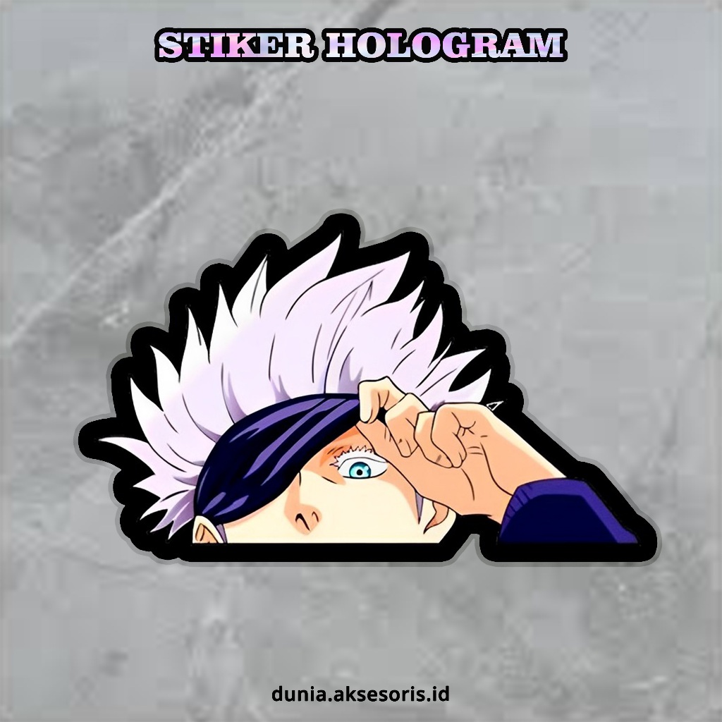 

Stiker Hologram Gojo Sotaru | Stiker Anime | Stiker Hp 3