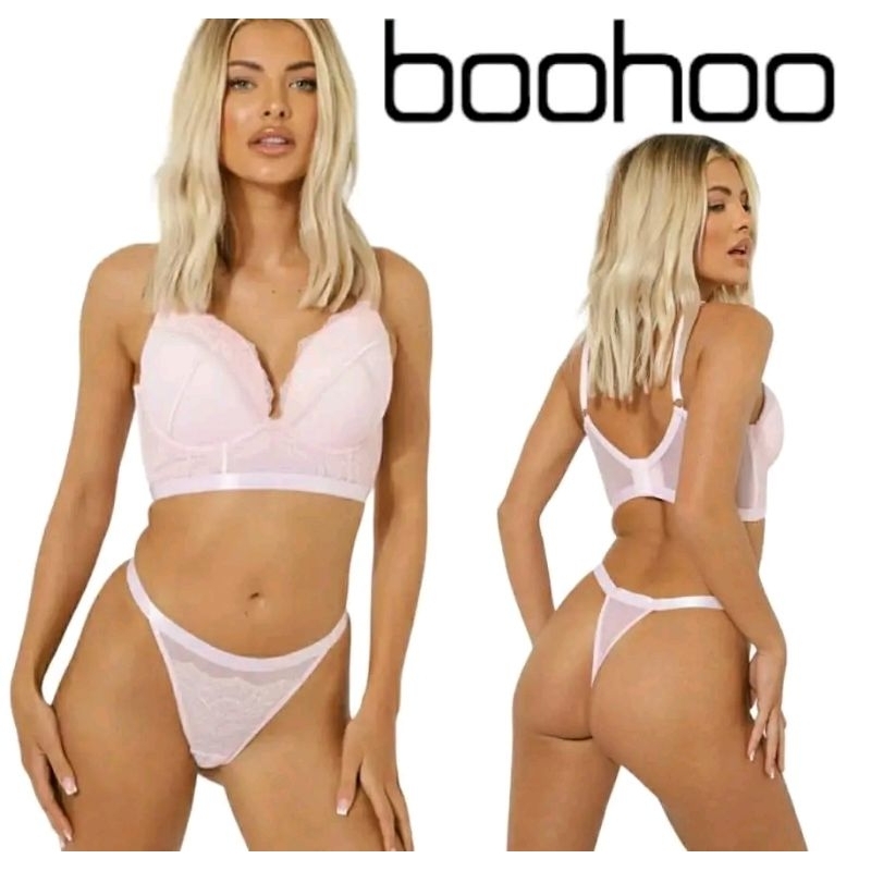 Thong Boohoo Baby pink