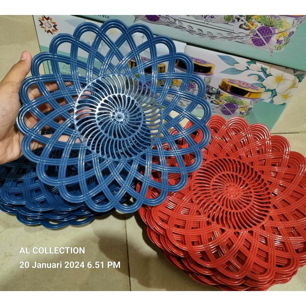 PIRING PLASTIK ROTAN 1 LUSIN
