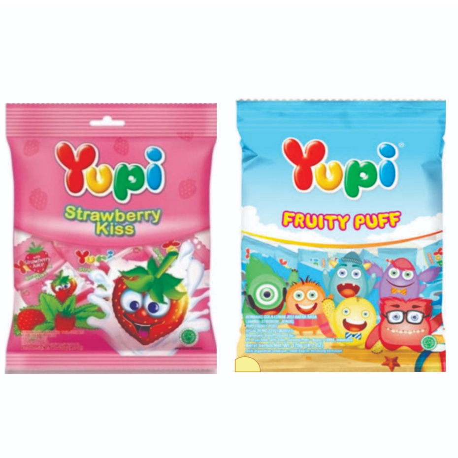 

Yupi Fruity puff / Strawbery kiss 120gr