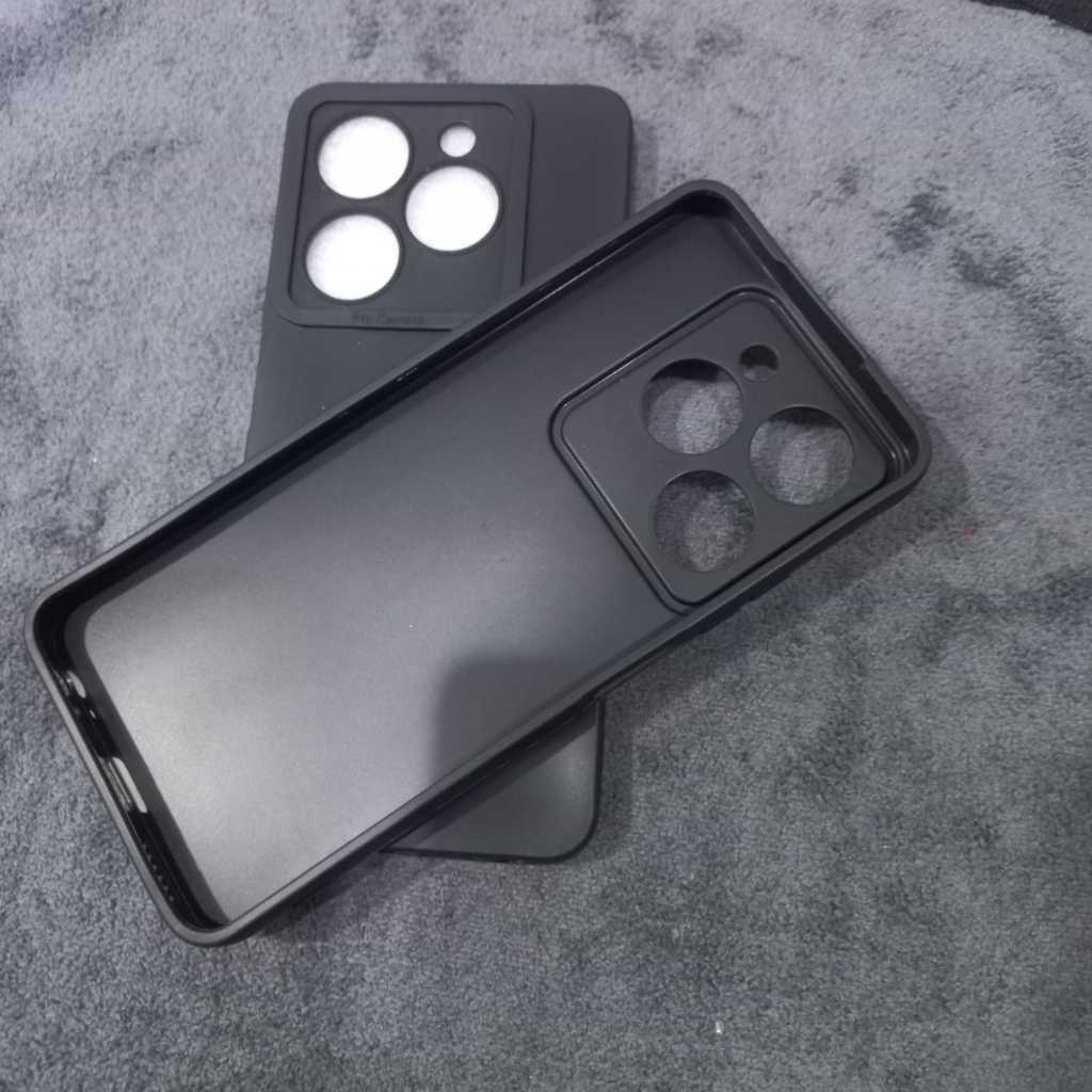 Case Black Matte Infinix Smart 8 Softcase Hitam Polos Harga Murah
