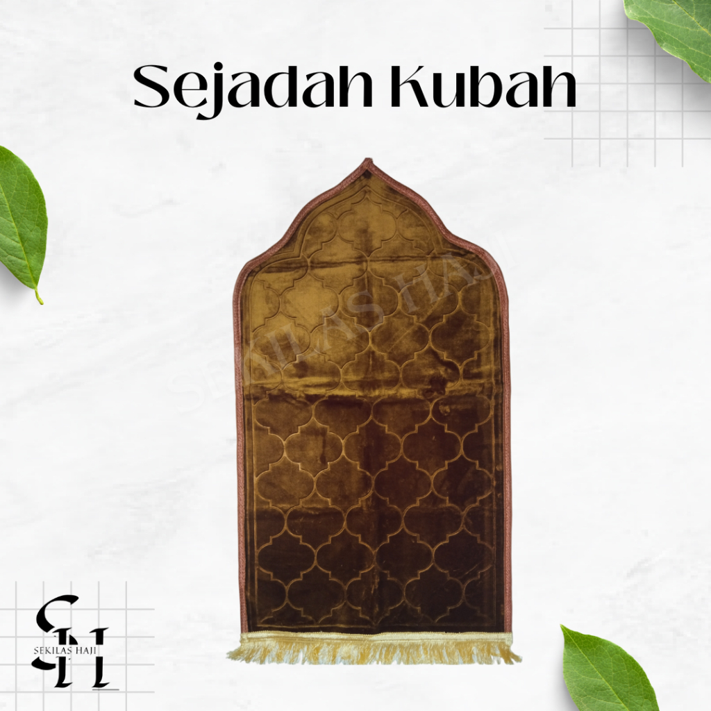 Sejadah kubah tebal motif polos/sejadah emboss foam berkualitas