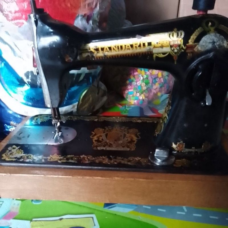 Meja Mesin Jahit case box tatakan kotak portable