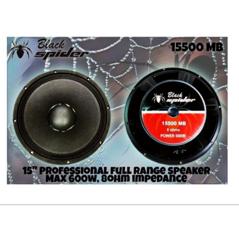 speaker black spider 1240-12