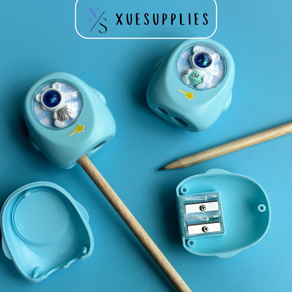 

Serutan Stationery Pensil Space Man Biru Rautan Pensil