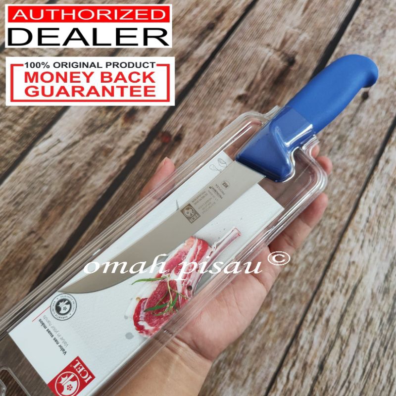 boning knife icel curved wide blade 15 cm blue 286.1447.15 pisau pemisah daging Original Portugal