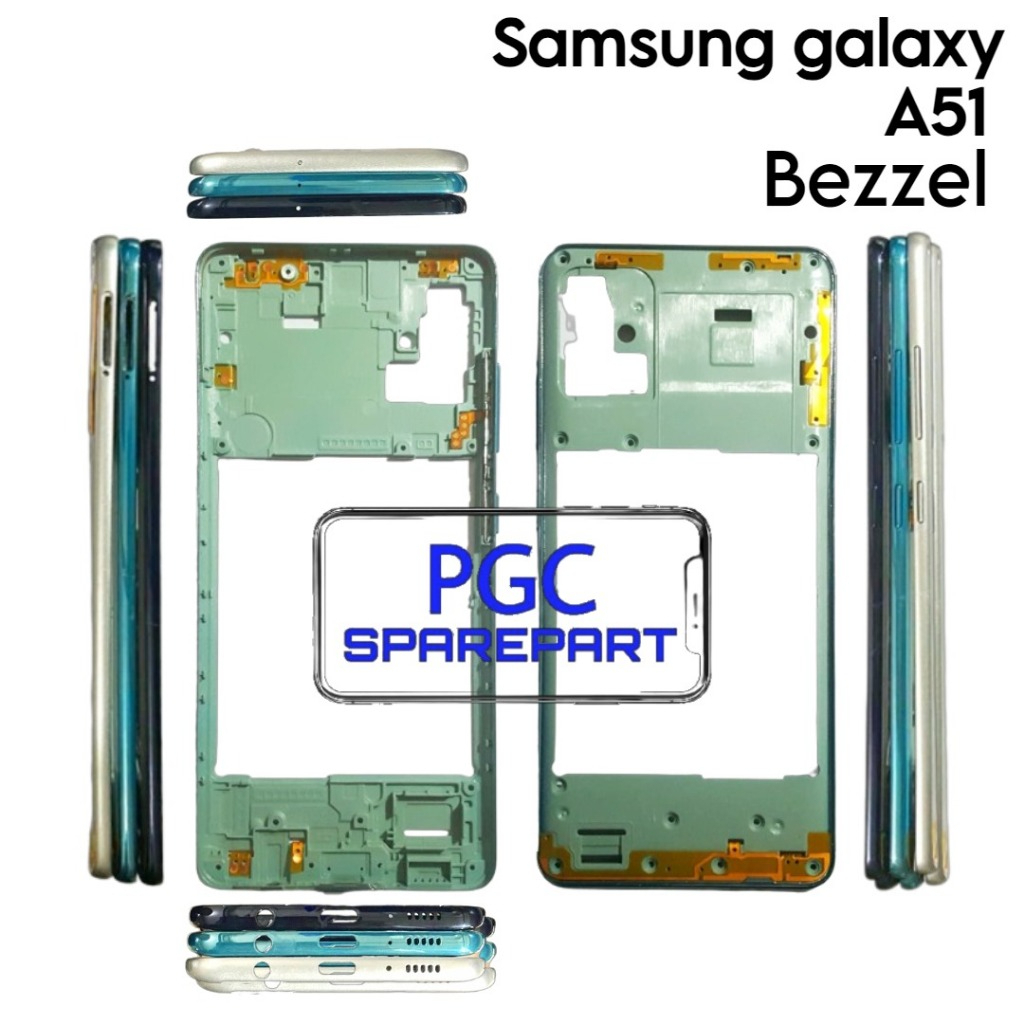 Bezzel Tulang Samping + Tombol Luar Samsung Galaxy A51 4G  / A515 / SM-A515F / SM-A515F/DSN / SM-A51