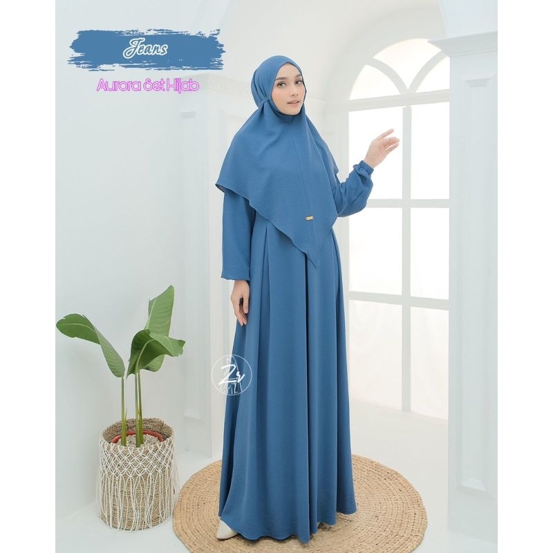 Aurora Dress set Hijab gamis set hijab gamis syar'i