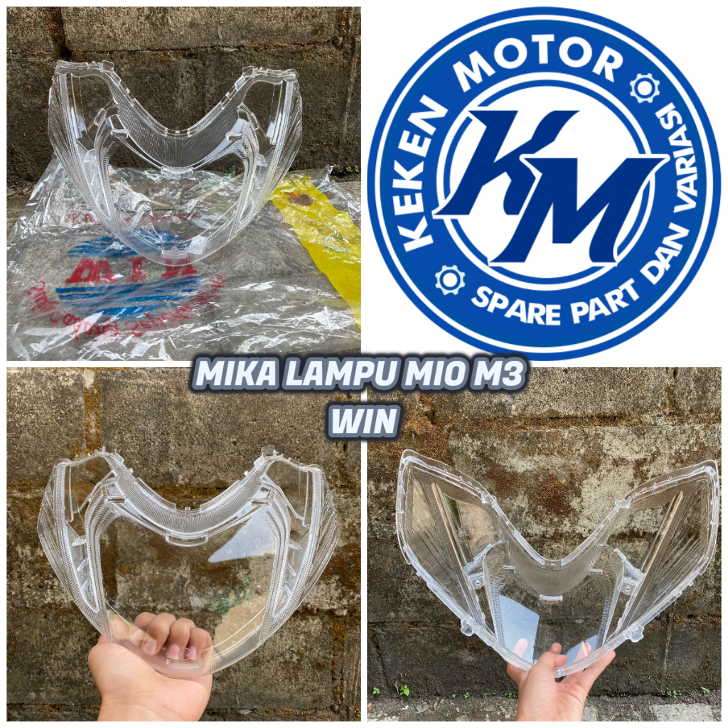 MIKA LAMPU DEPAN MIO M3 MIO 125 MERK WIN || MIKA KACA LAMPU DEPAN REFLEKTOR MIO M3 MIO Z 125