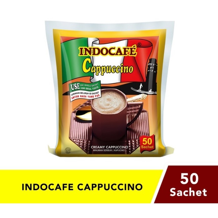 

INDOCAFE Cappucino Bag ( 50pcs x 25gr) capucino