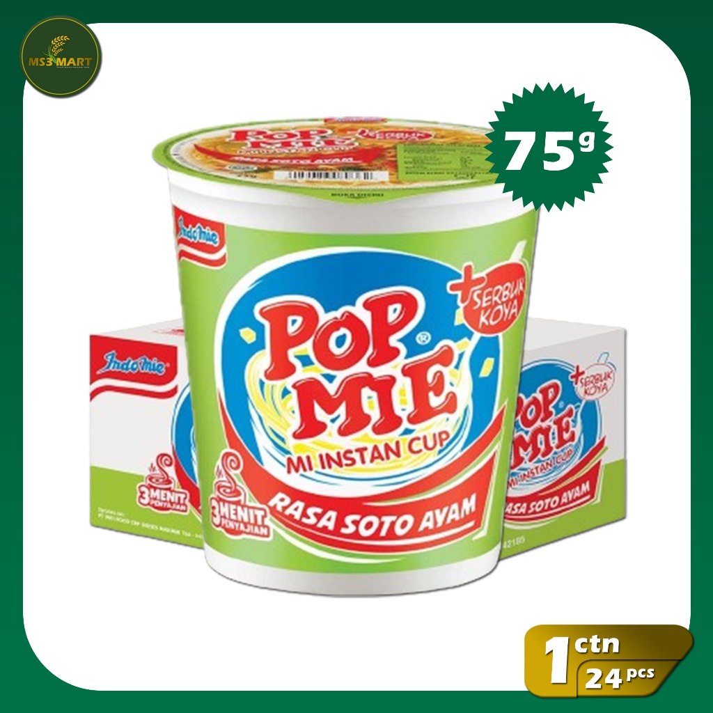 

Pop Mie Kuah Rasa Soto Ayam 75 Gr 24 Pcs 1 Dus | MS3 Mart