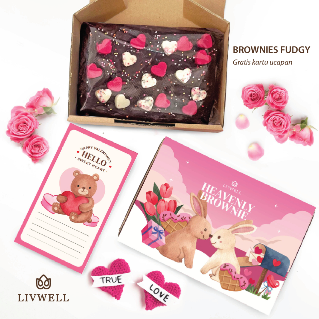 

Livwell - Brownies Fudgy Dark Chocolate - Parsel CHRISTMAS NATAL (FREE CARD)