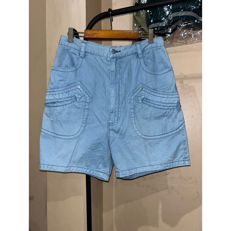 Celana Pendek Denim Kuskus Sunao Kuwahara Issey Miyake
