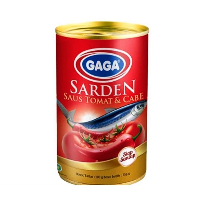 

GAGA Sarden Saus Tomat dan Cabe 155 gram