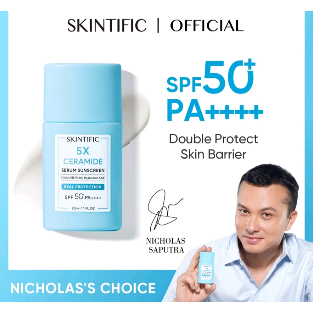 [Nicholas Saputra Choice] SKINTIFIC Sunscreen 5X Ceramide Serum Sunscreen Stick SPF50 PA++++ Skincar