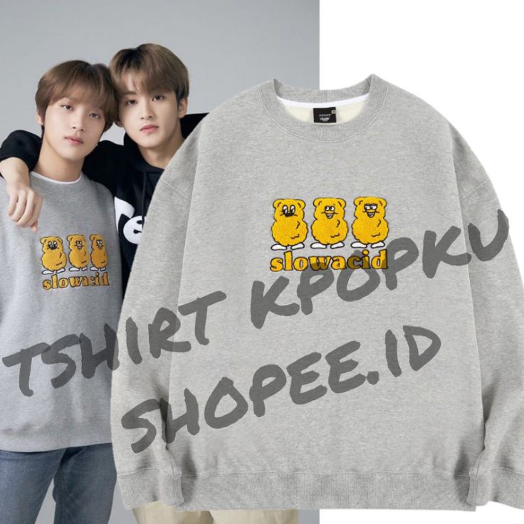 Super Ngetrends   bisa cod  SWEATER BASIC Korean outfit haechan nct 127 slwd BONEKA KUNING