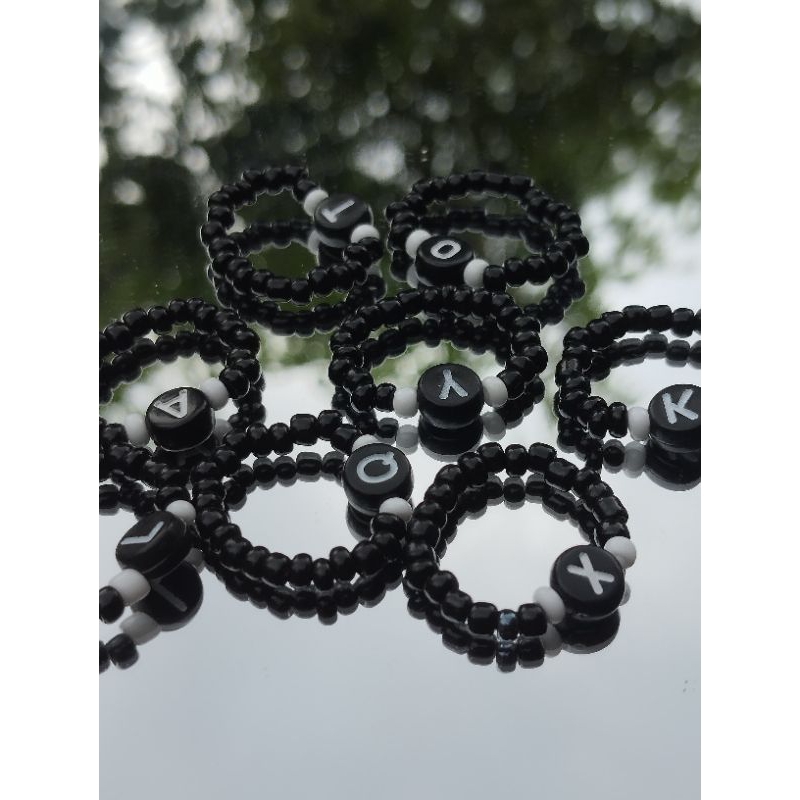Cincin Huruf / Cincin Manik / Cincin Beads /Custom huruf