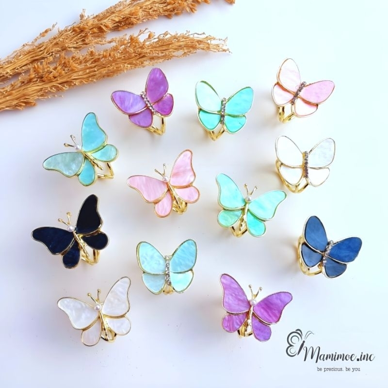 Ring Hijab Kupu / Ring Hijab Import / Ring Jilbab Cantik / Ring Hijab Murah / Ring Jilbab Import / R