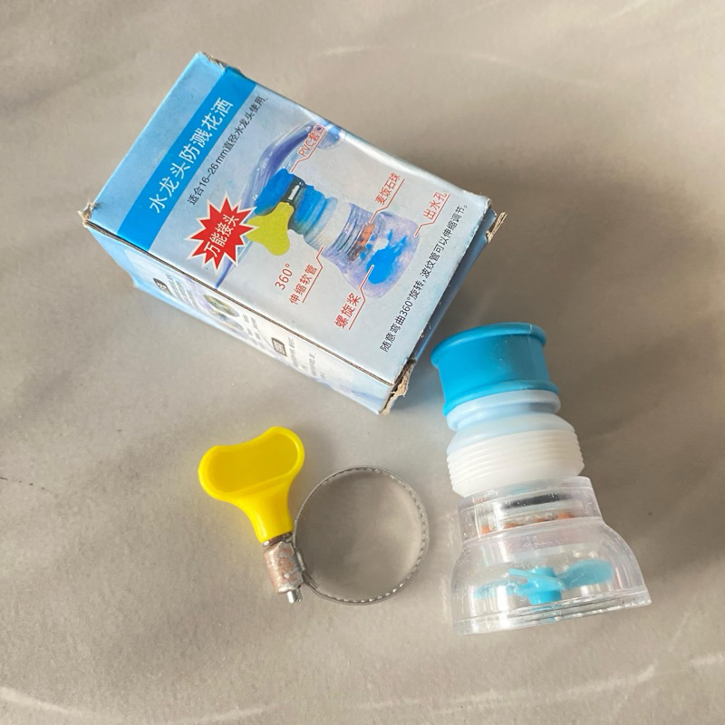 sambungan kran air + klem kepala kran