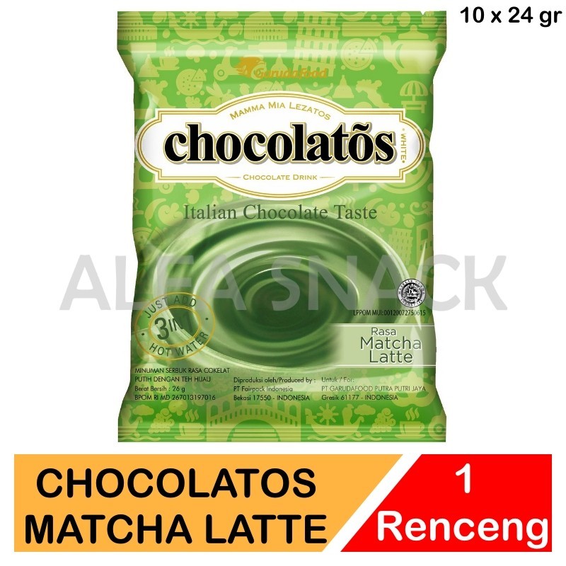 

Chocolatos Drink Rasa Matcha Latte dan Chocolate 1 Renceng ( 10 x 24 gram )