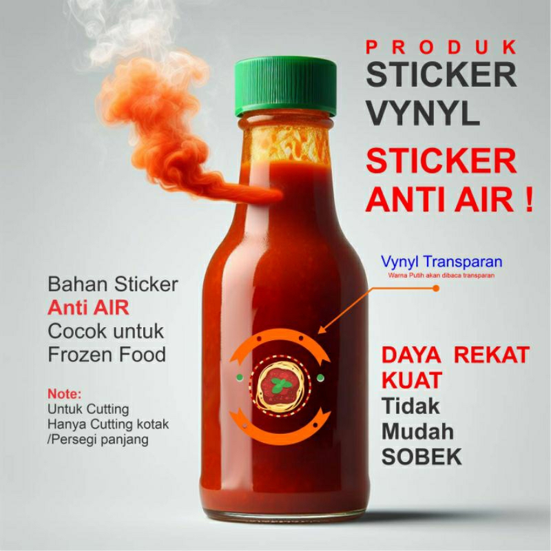 

Sticker Vinyl Anti Air bahan berkualitas