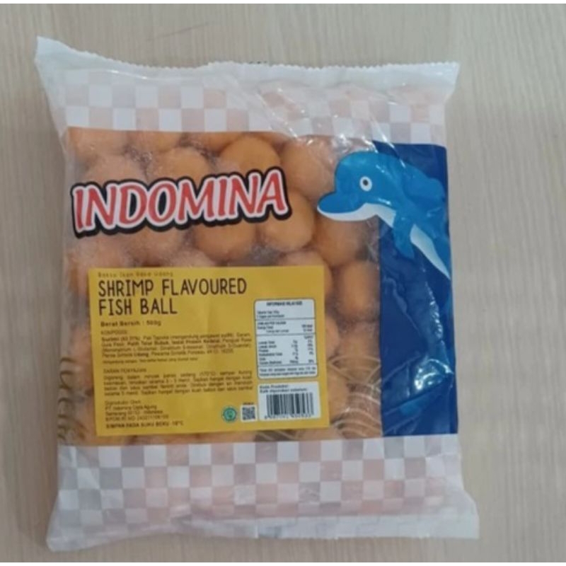 

indomina shrimp flavoured fish ball 500gr