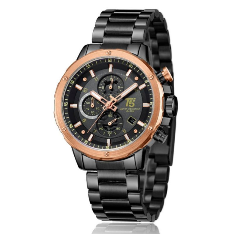 JAM TANGAN PRIA ANALOG ORIGINAL T5 3588 CHRONOGRAPH WATER RESISTANT