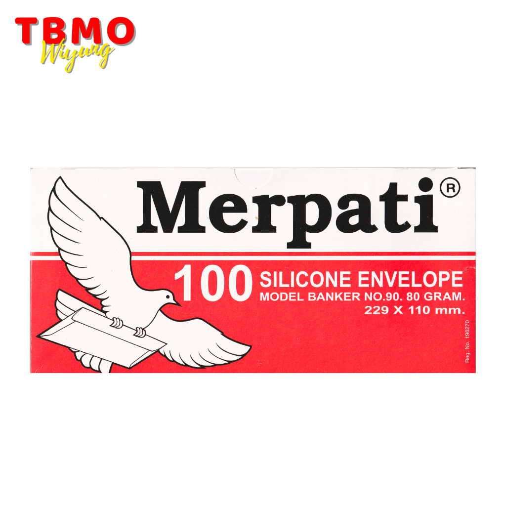 

TBMO Amplop Merpati Polos No 90 80gsm Silicone / Perekat Isi 100 Lembar