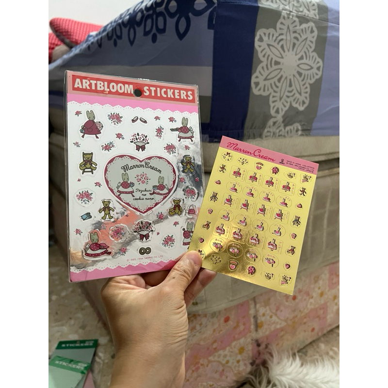 

Set 2 sticker Sanrio Jepang Marron Cream
