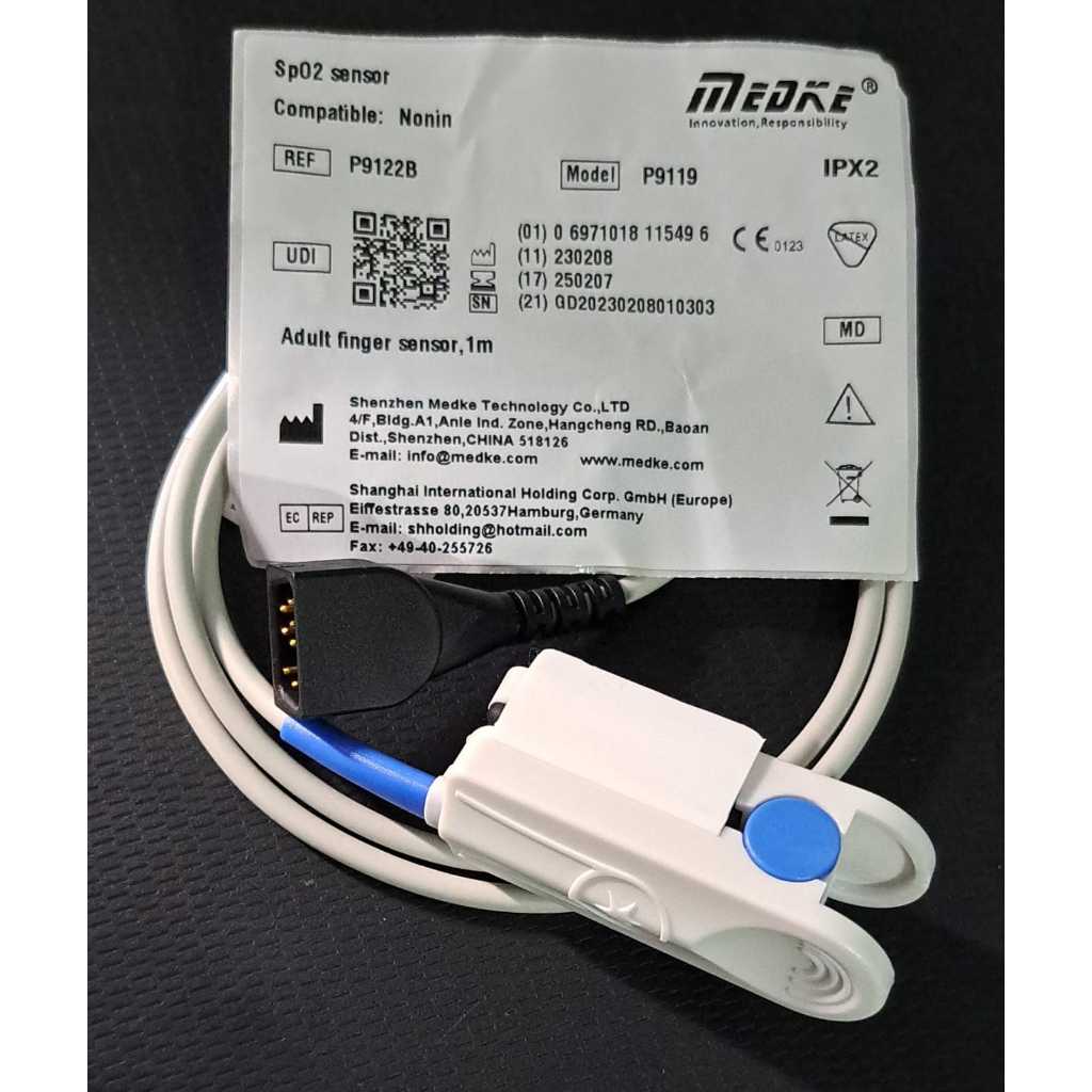 Spo2 Nonin Adult finger 1m P9122B