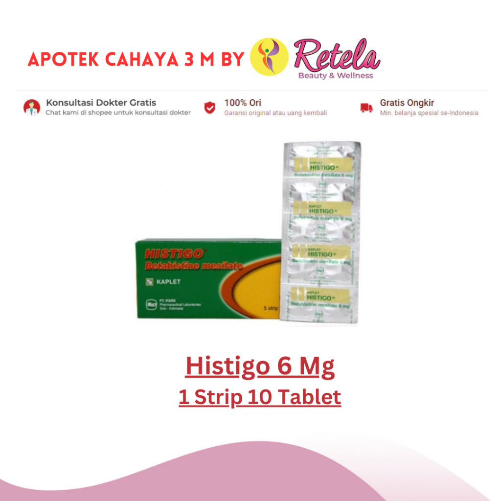 Histigo 6 mg 10 Kaplet