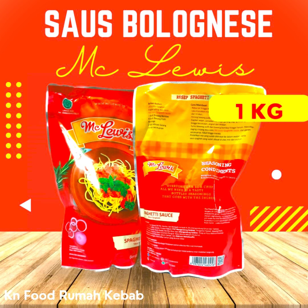 

Saus Bolognaise MC LEWIS 1 Kg / Sauce Spagetty 1 Kg / Saus Bolognase