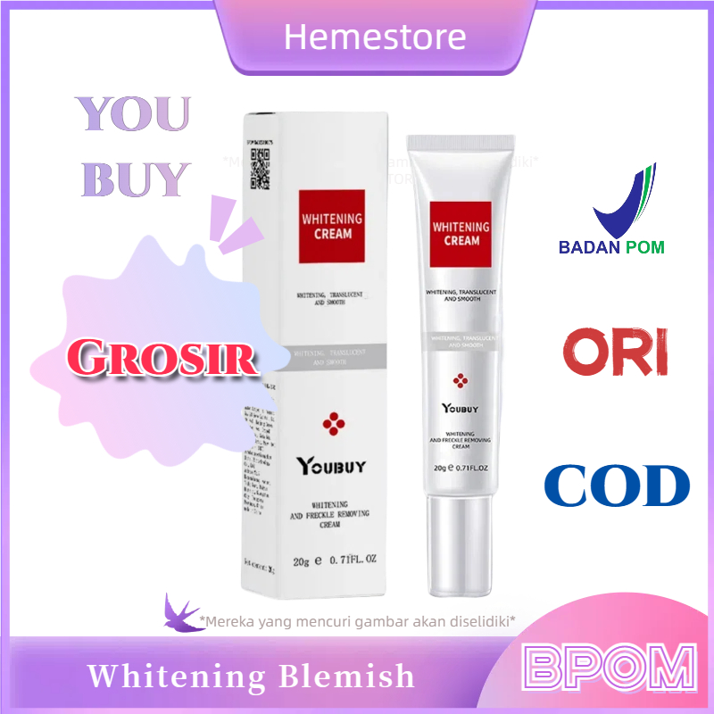 ⭐️Grosir⭐️YOUBUY Whitening Blemish Cream niacinamide brightening pemutih Freckle Original 20g