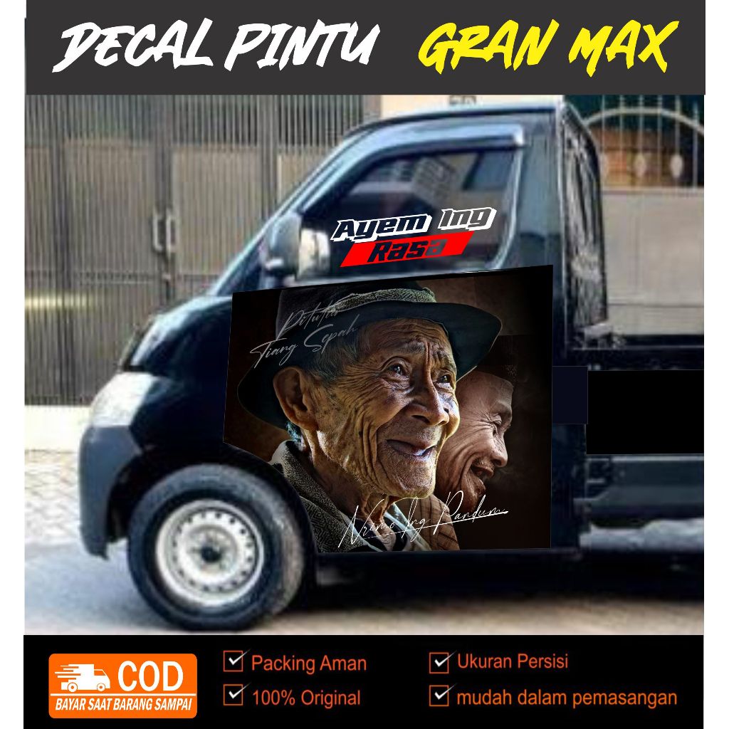 decal stiker pintu mobil gran max pick up