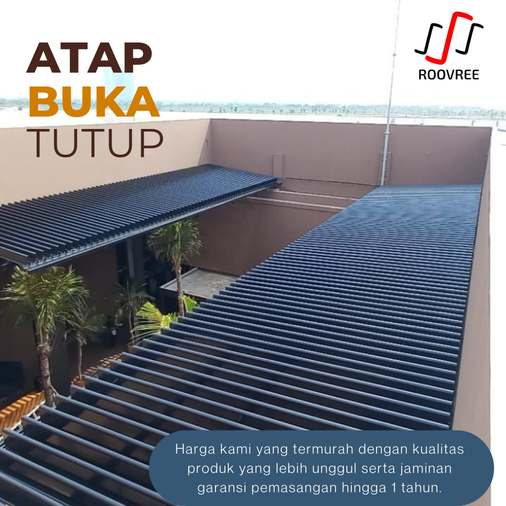 Atap Lovera buka tutup Roovree