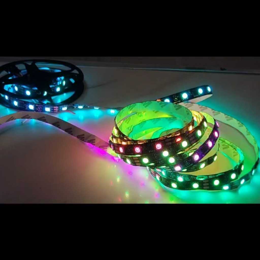 Addressable RGB SMD5050 WS2811 Original 12V 60 LEDs/Meter Black PCB