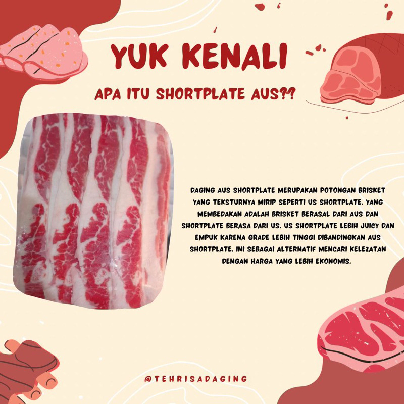 

BEEF SLICE SHORTPLATE AUS 500gr