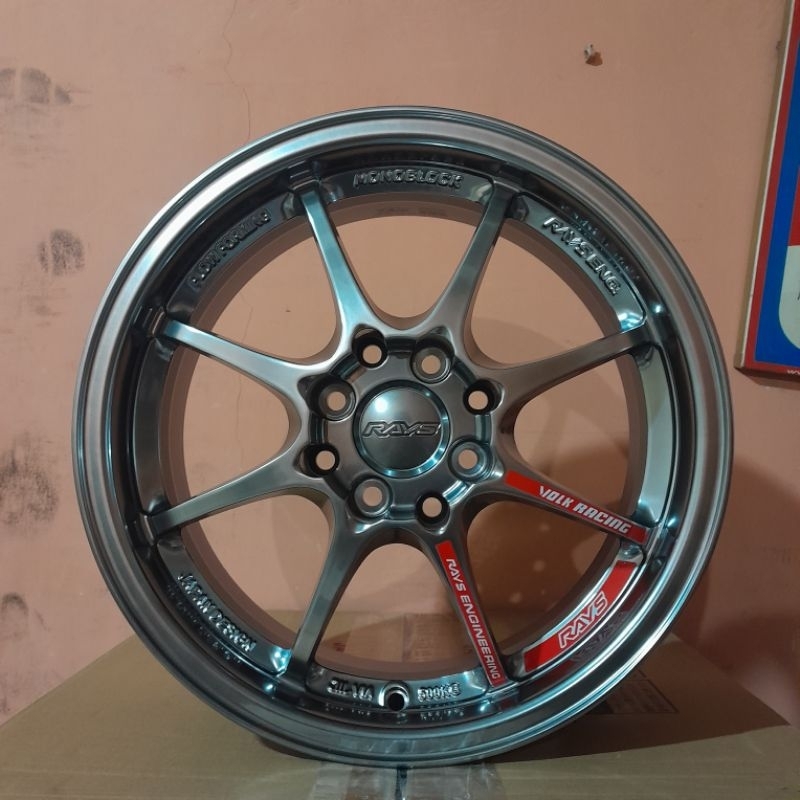 velg ce28 ring 15 lebar 6.5 et42 pcd 4x100/114 hyper black