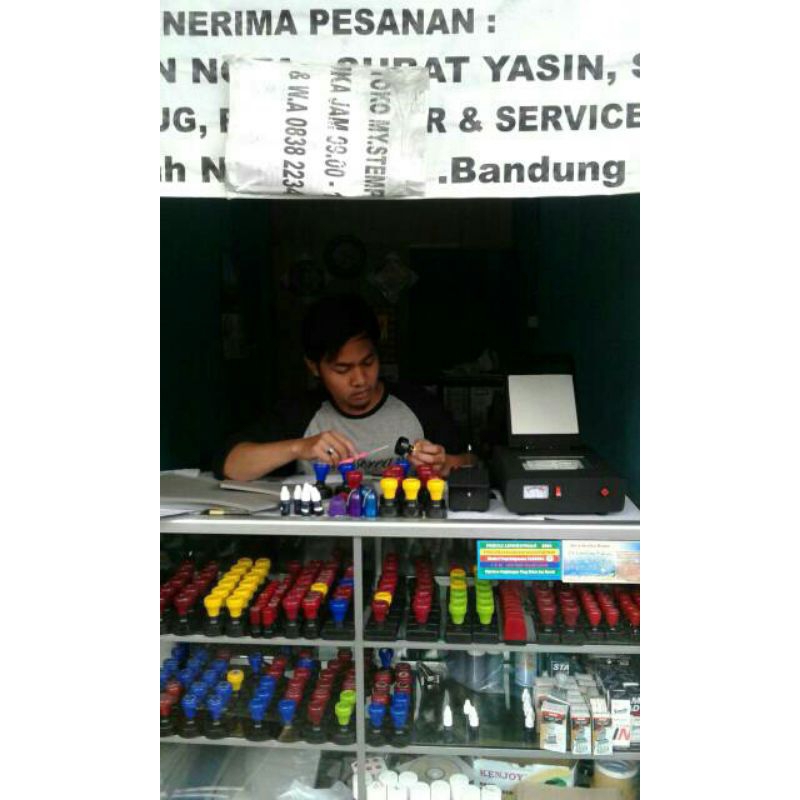 

bahan bahan stempel komplit