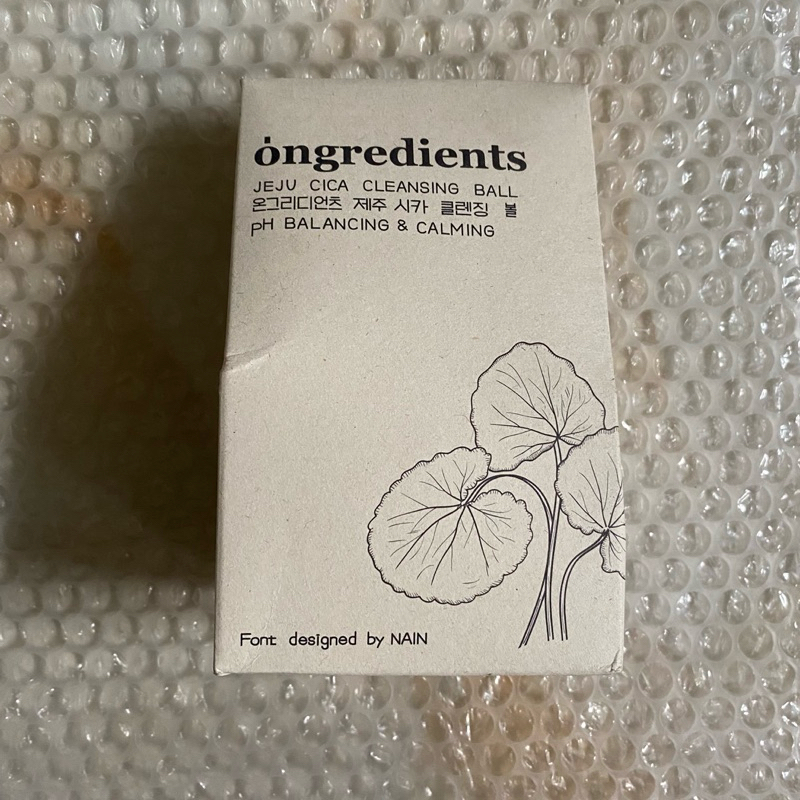Ongredients Jeju Cica Cleansing Ball New Expired 2025 Ongre