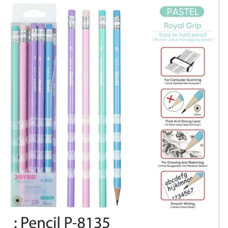 

Pensil serut joyko p-8135 2b (1pcs)