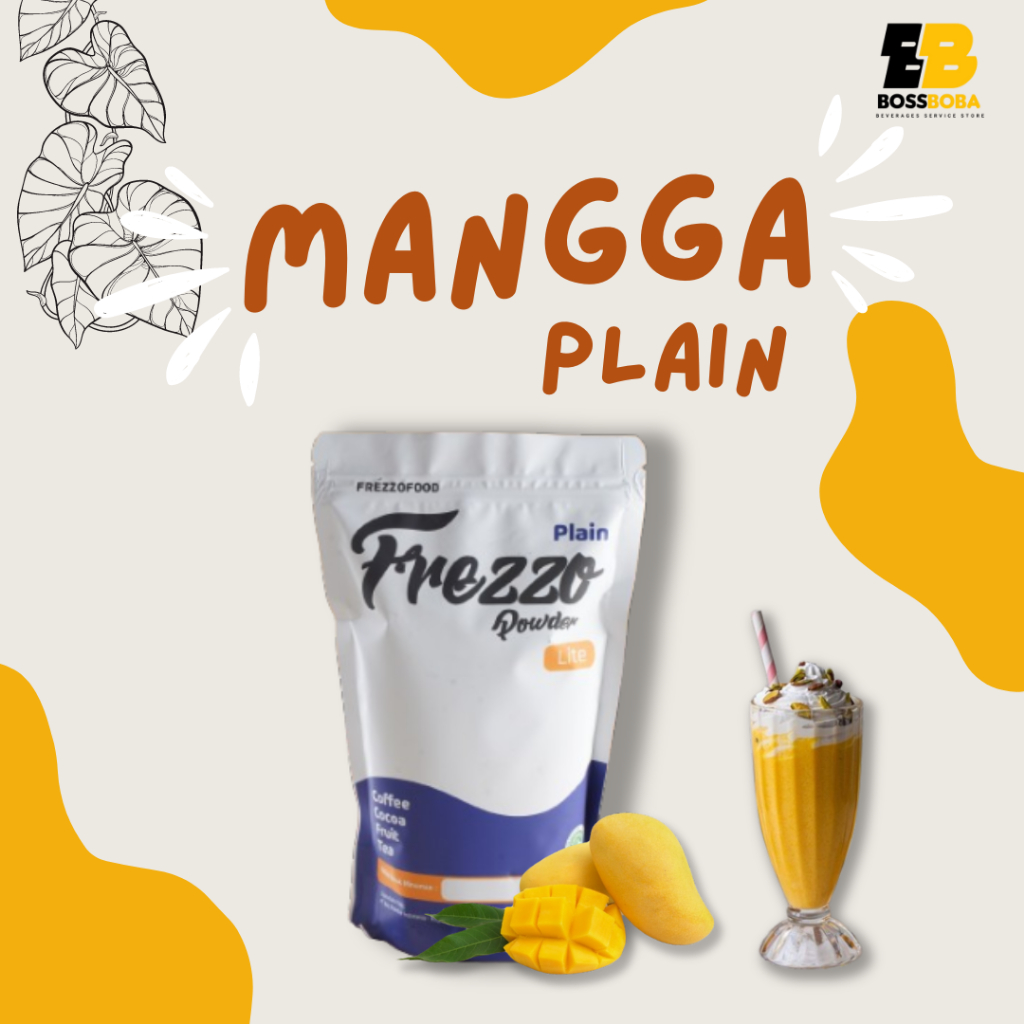 

Bubuk Minuman Rasa Mangga Plain Frezzo Powder Lite 500Gr/Minuman Kekinian Murah/Bossboba
