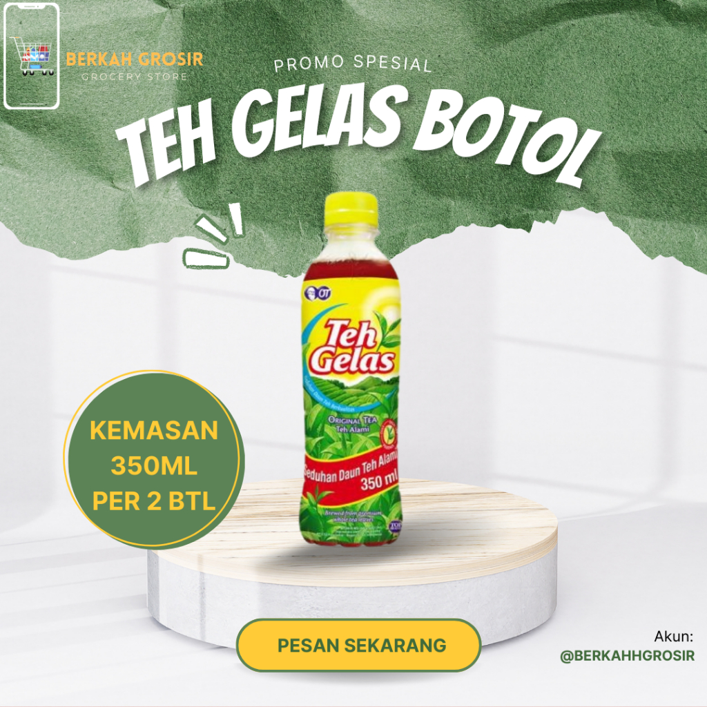 

TEH GELAS 350ML 2 BOTOL