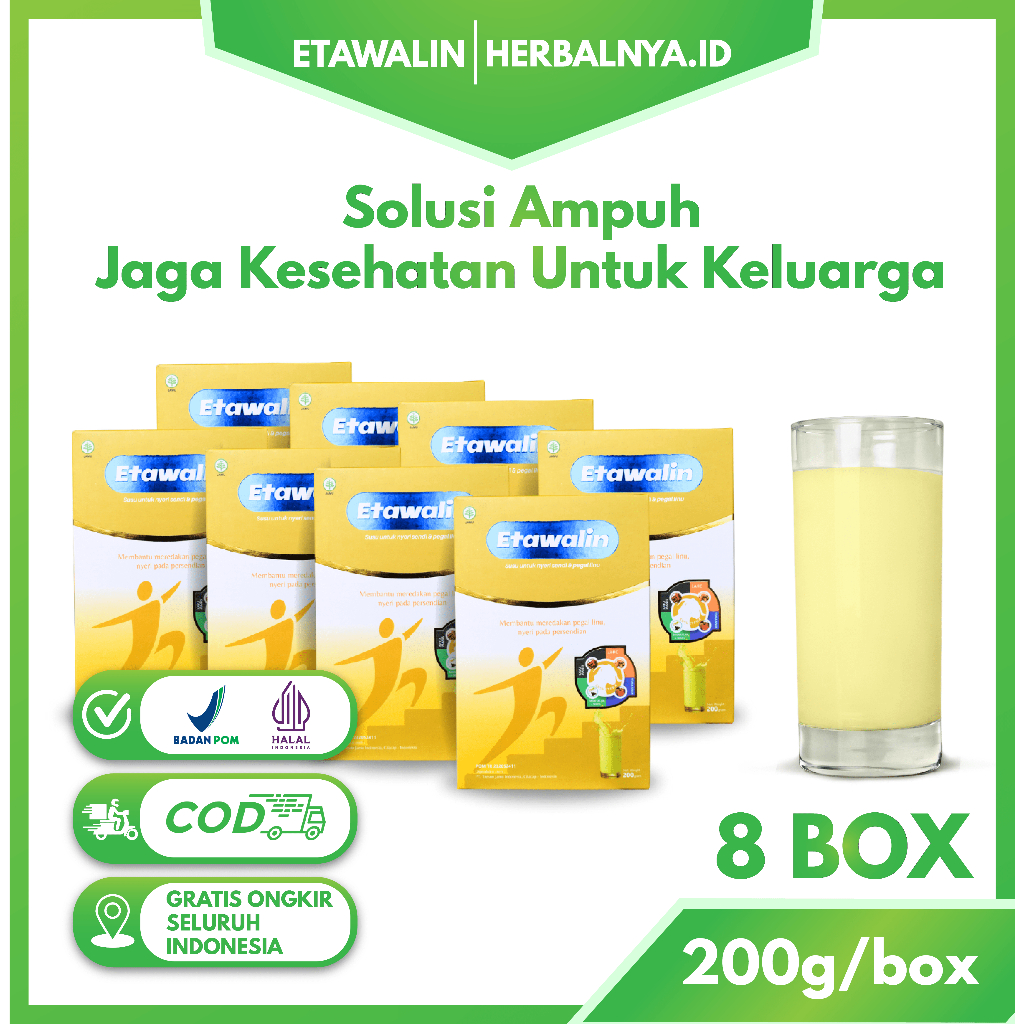 

Etawalin 8 Box Susu Kambing Atasi Asam Urat Nyeri Sendi Rematik Jaga Kesehatan Tulang Original