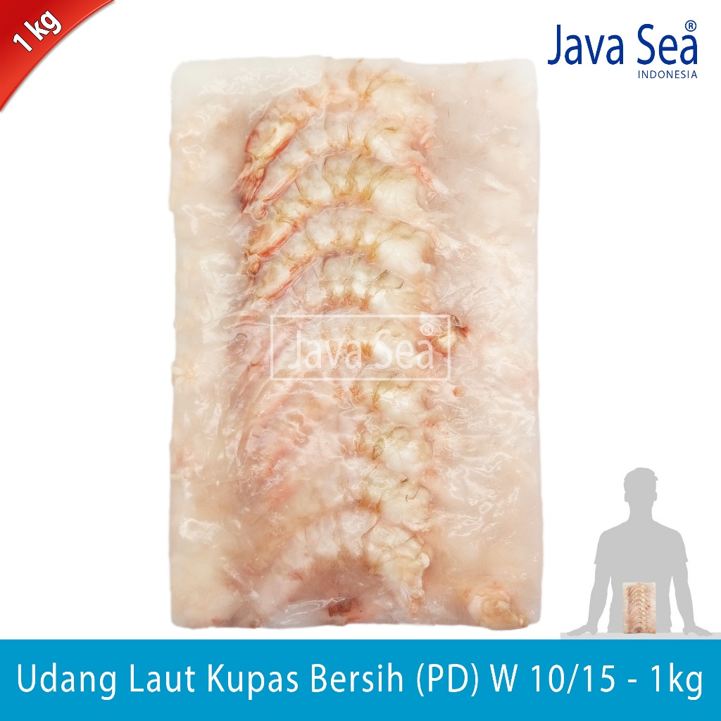 

Udang Laut Kupas Bersih PD W 10/15 pack 1kg Java Sea