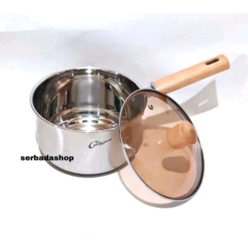 Panci Susu Milk Pot Calypso / Panci Gagang Kayu Calypso / Saucepan Calypso Original