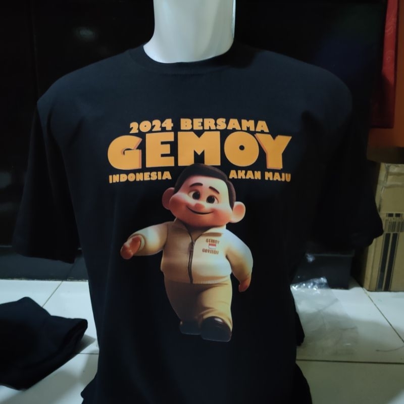 Kaos 2024 Bersama Gemoy / Kaos Gemoy 02 / Kaos Bersama Gemoy Indonesia Maju