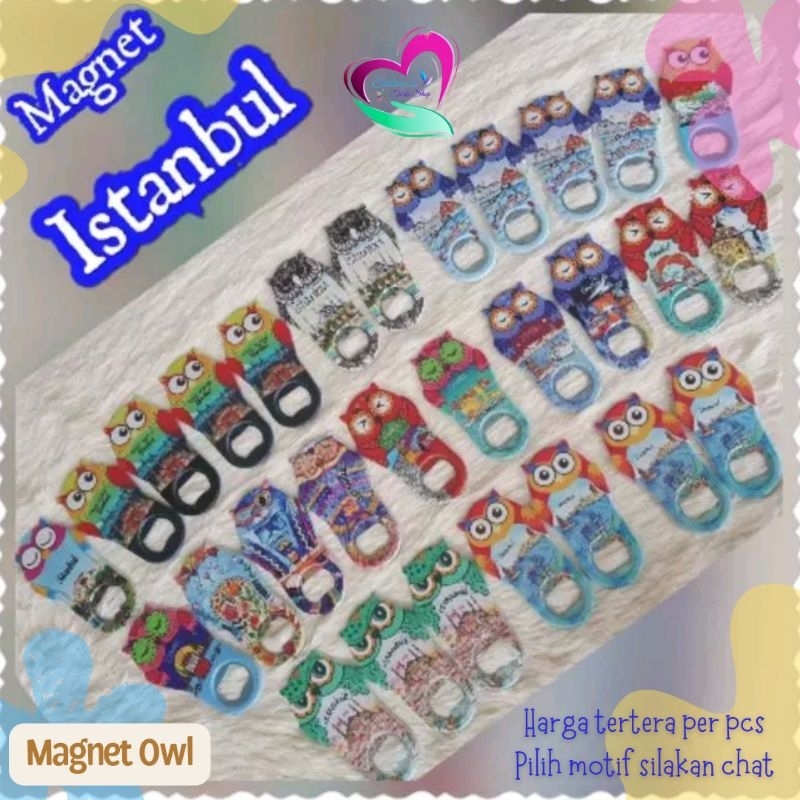 MAGNET KULKAS OWL | MAGNET KULKAS CAPPADOCIA | PEMBUKA TUTUP BOTOL